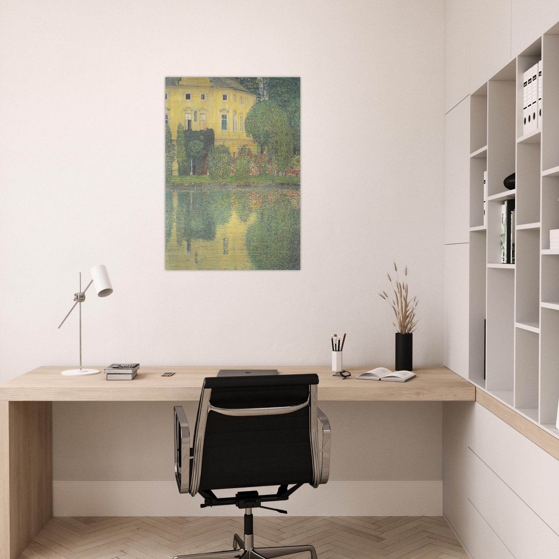 SCHLOSS KAMMER ON THE ATTERSEE IV - Gustav Klimt Brushed Aluminum Print - 70x100 cm / 28x40 inches | Gustav Klimt Aluminum Print | Gustav Klimt Prints
