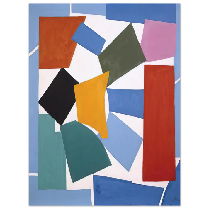 Alma Woodsey Thomas - WATUSI HARD EDGE 1963  75x100 cm / 30x40inches Fine Art Poster