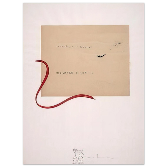 Alighiero Boetti - UNTITLED TUFFATORE 1986  75x100 cm / 30x40inches Fine Art Poster