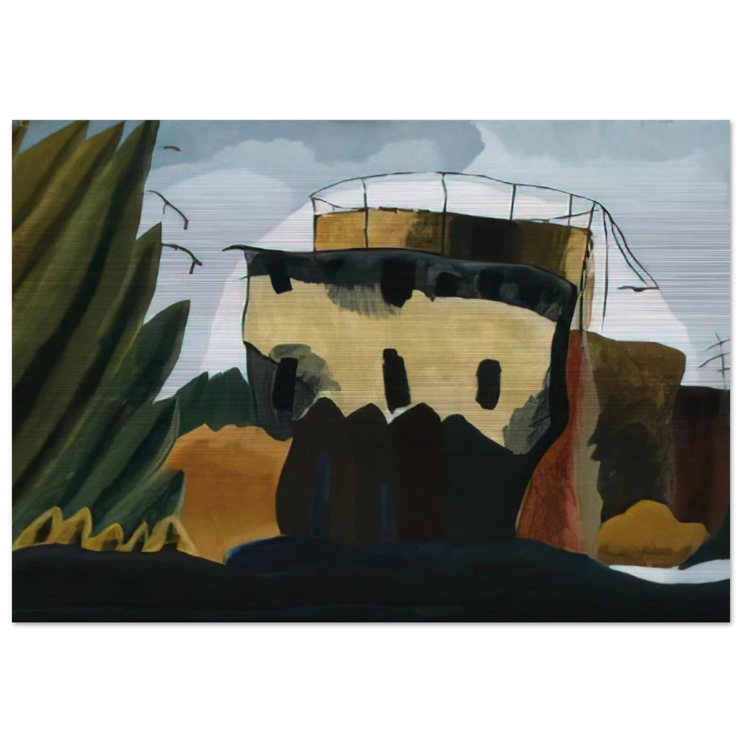 Tanks - 1938 - Arthur Dove Brushed Aluminum Print - 70x100 cm / 28x40 inches | Arthur Dove Aluminum Print | Arthur Dove Prints