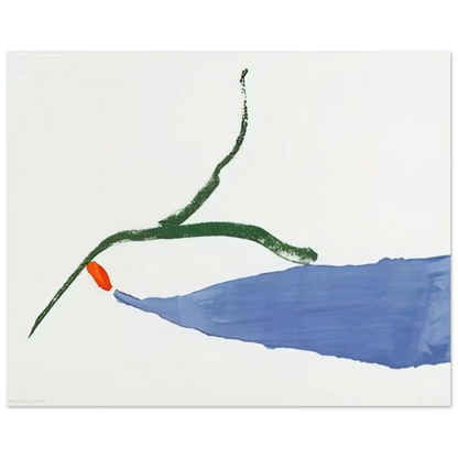 Helen Frankenthaler - A Little Zen - 1970 Wall art - 13x18 cm / 5x7 Inches - Premium Wooden Framed Poster With Fine Art Paper - White frame
