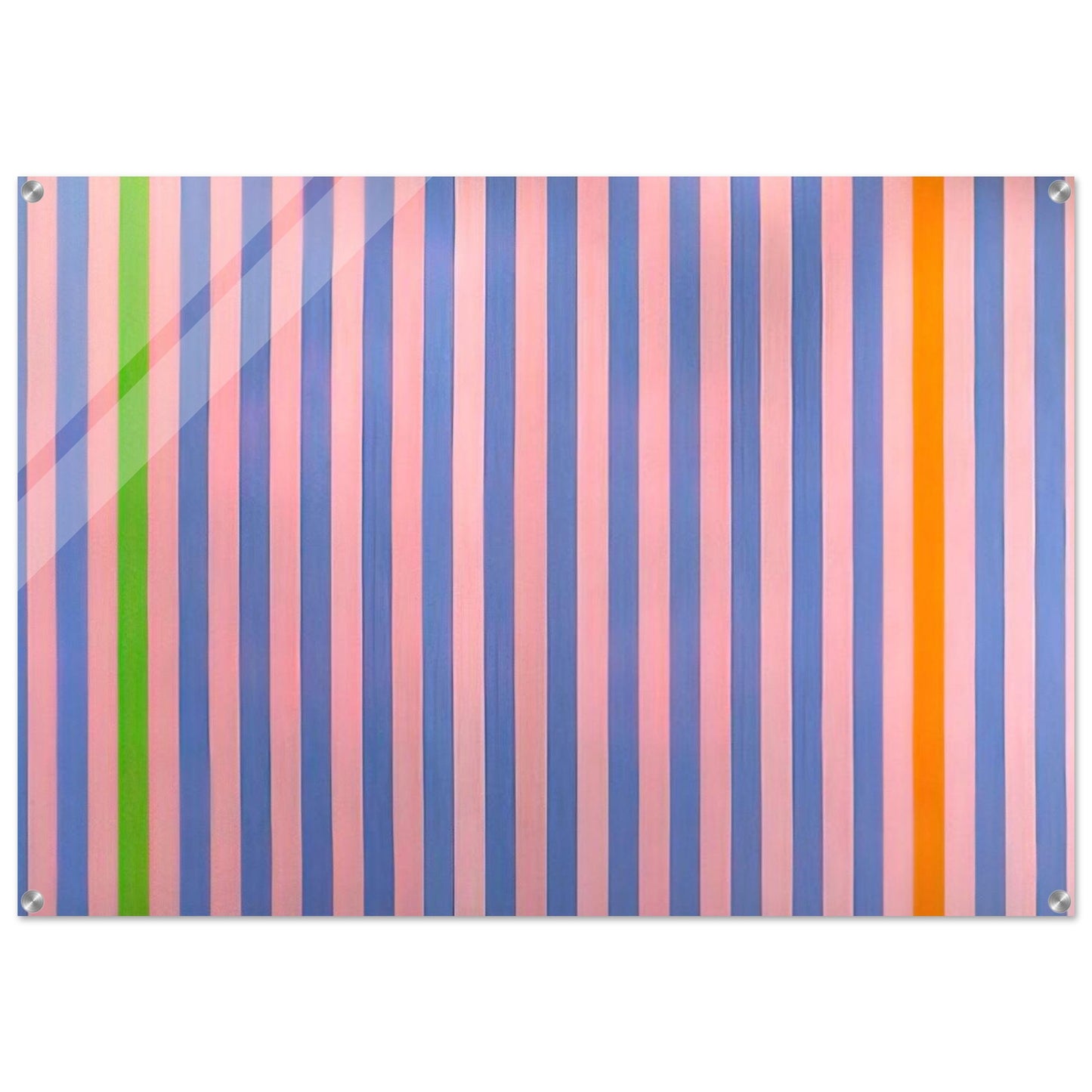 Sweet Score-Skylark - 1960 - Gene Davis Acrylic Print - 70x100 cm / 28x40″ inches