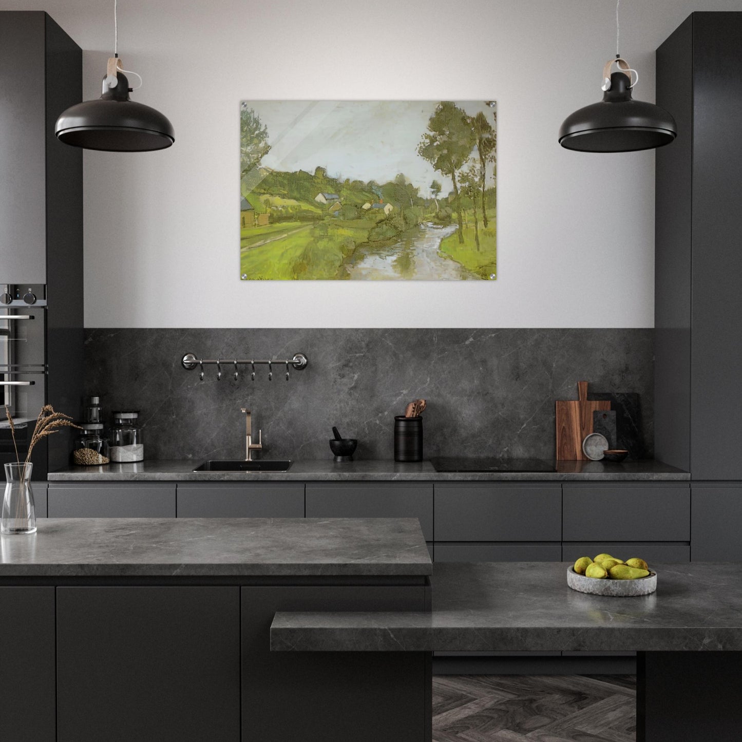 LANDSCAPE LESQUIELLES ST GERMAIN 1903 - Henri Matisse Acrylic Print - 70x100 cm / 28x40″ inches | Henri Matisse Wall Art | Henri Matisse Prints