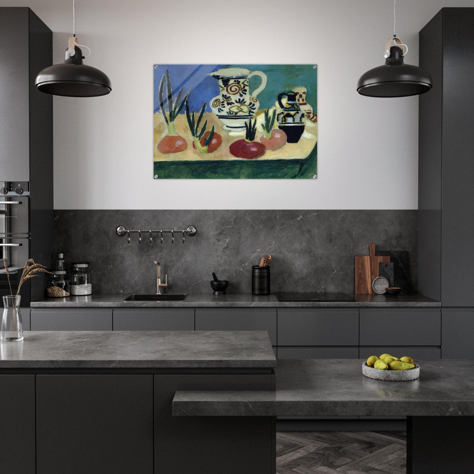 THE RED ONIONS 1906 - Henri Matisse Acrylic Print - 70x100 cm / 28x40″ inches
