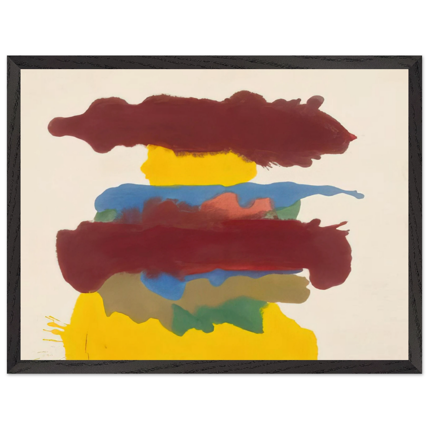 Helen Frankenthaler - Weather Change - 1963 Wall art - A2 (42 x 59.4  cm) - Fine Art Poster-canvas - -