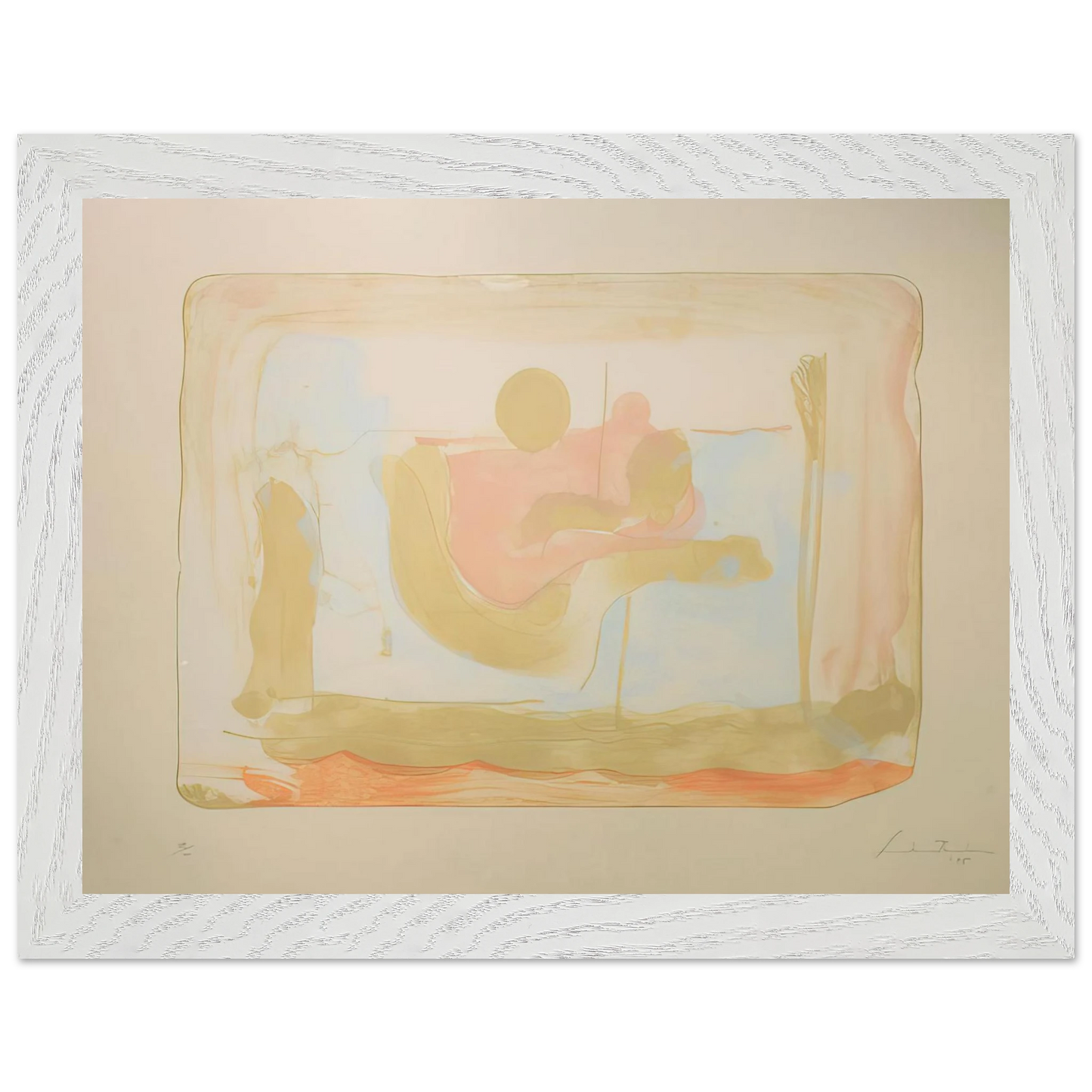 Helen Frankenthaler - Reflections I - 1995 Wall art - 30x40 cm / 12x16 inches - Fine Art Poster-canvas - -