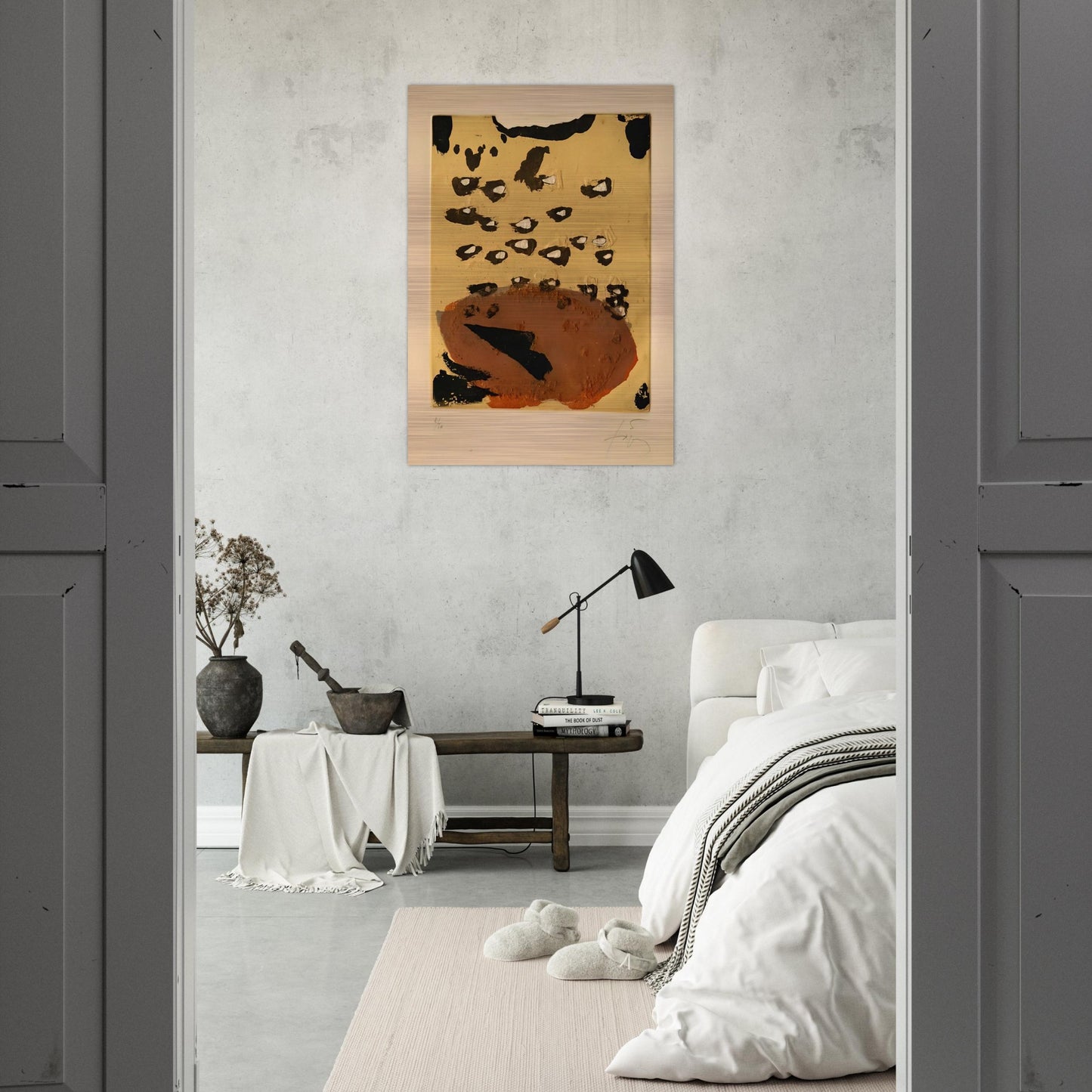 REPLIQUER II 1981 - Antoni Tapies Brushed Aluminum Print - 70x100 cm / 28x40 inches | Antoni Tapies Aluminum Print | Antoni Tapies Prints