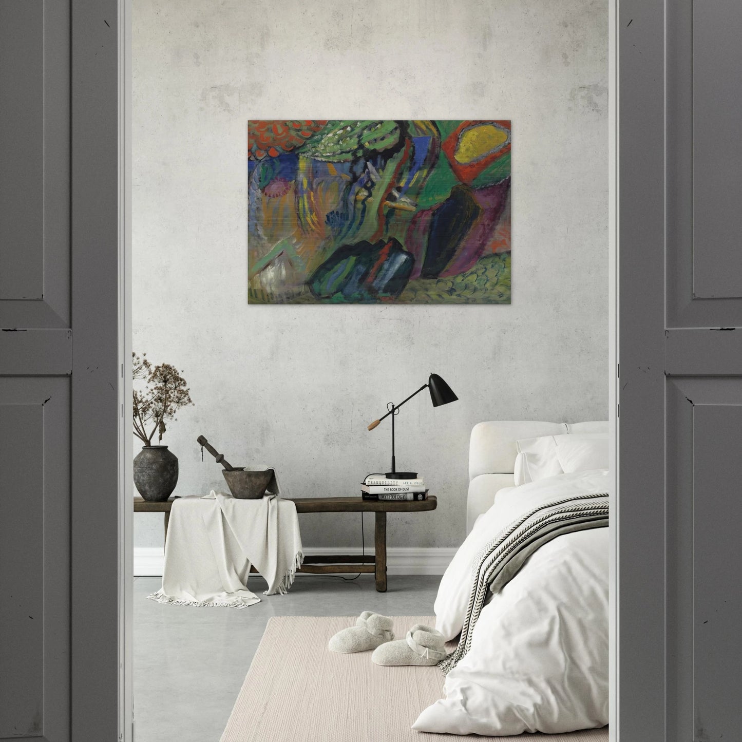 ABSTRACT COMPOSITION - Gabriele Munter Brushed Aluminum Print - 70x100 cm / 28x40 inches | Gabriele Munter Aluminum Print | Gabriele Munter Prints