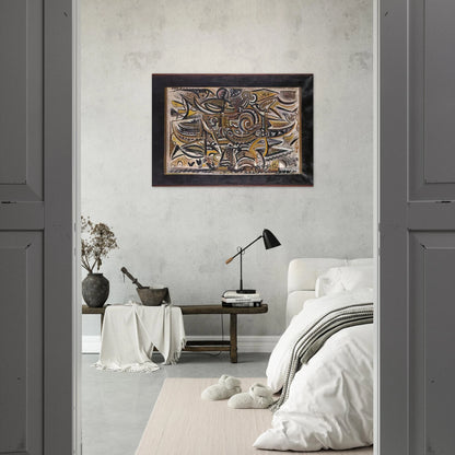 Bird in the Wind - Richard Pousette-Dart Brushed Aluminum Print - 70x100 cm / 28x40 inches | Richard Pousette-Dart Aluminum Print | Richard Pousette-Dart Prints