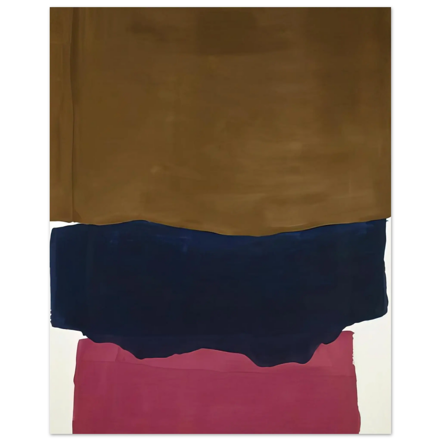 Helen Frankenthaler - Indian Summer - 1967 Wall art - 27x35 cm / 11x14 Inches - Premium Wooden Framed Poster With Fine Art Paper - Black frame