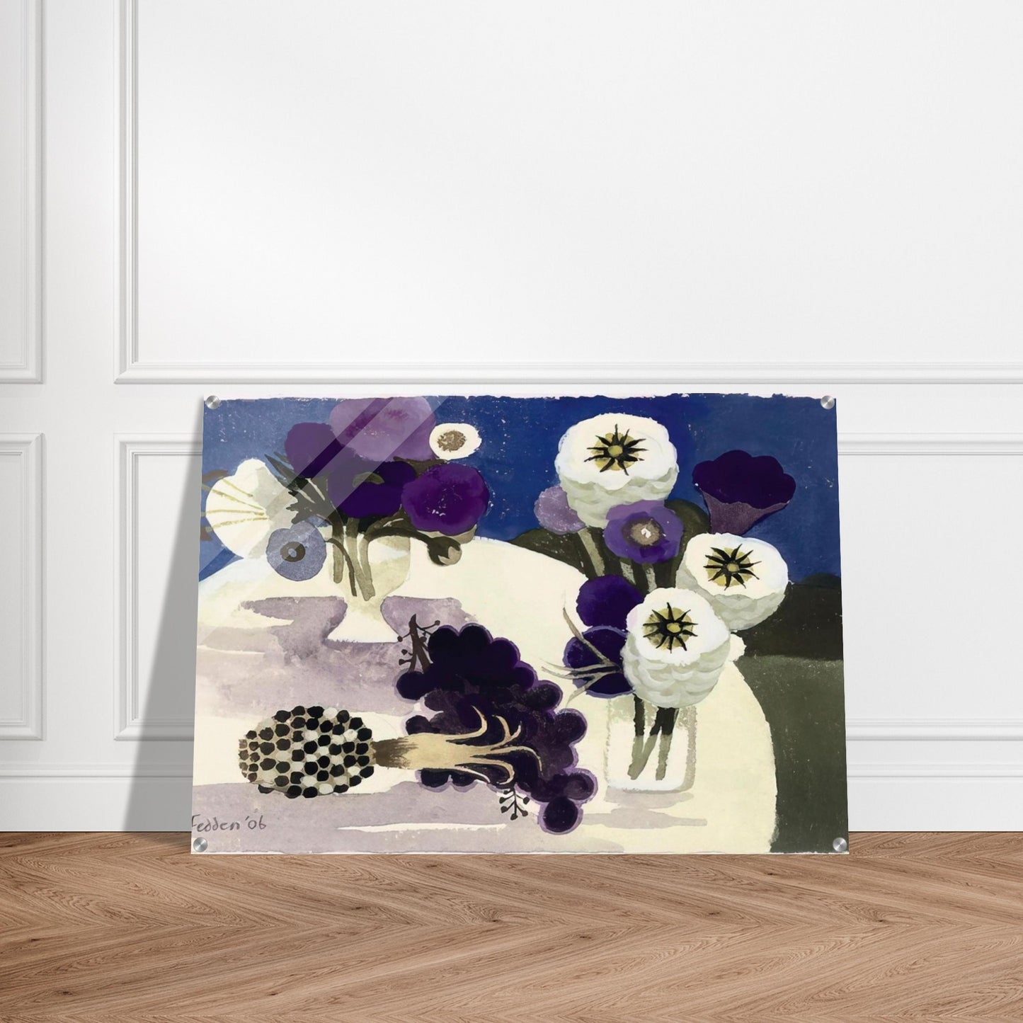 Blue - 2006 - Mary Fedden Acrylic Print - 70x100 cm / 28x40″ inches