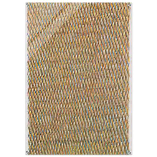 Momento continou - Op Art - Piero Dorazio Acrylic Print - 70x100 cm / 28x40″ inches | Piero Dorazio Wall Art | Piero Dorazio Prints