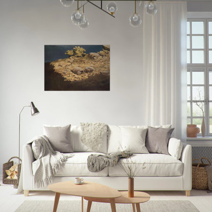 Mountain slope. Crimea - Arkhyp Kuindzhi Brushed Aluminum Print - 70x100 cm / 28x40 inches | Arkhyp Kuindzhi Aluminum Print | Arkhyp Kuindzhi Prints