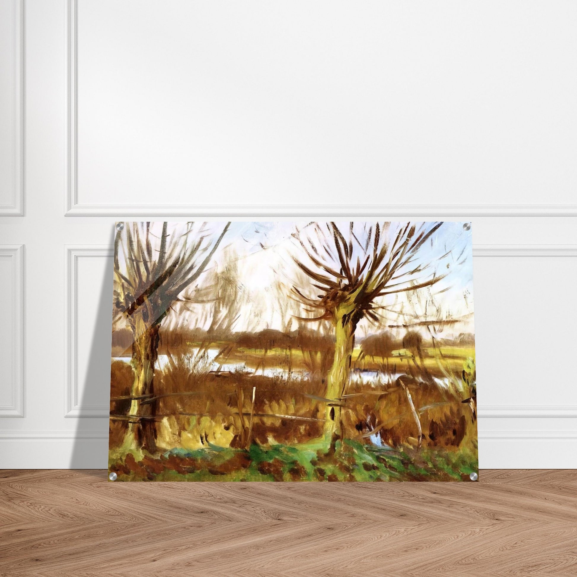Landscape with trees, Calcot-on-the-Thames - John Singer Sargent Acrylic Print - 70x100 cm / 28x40″ inches