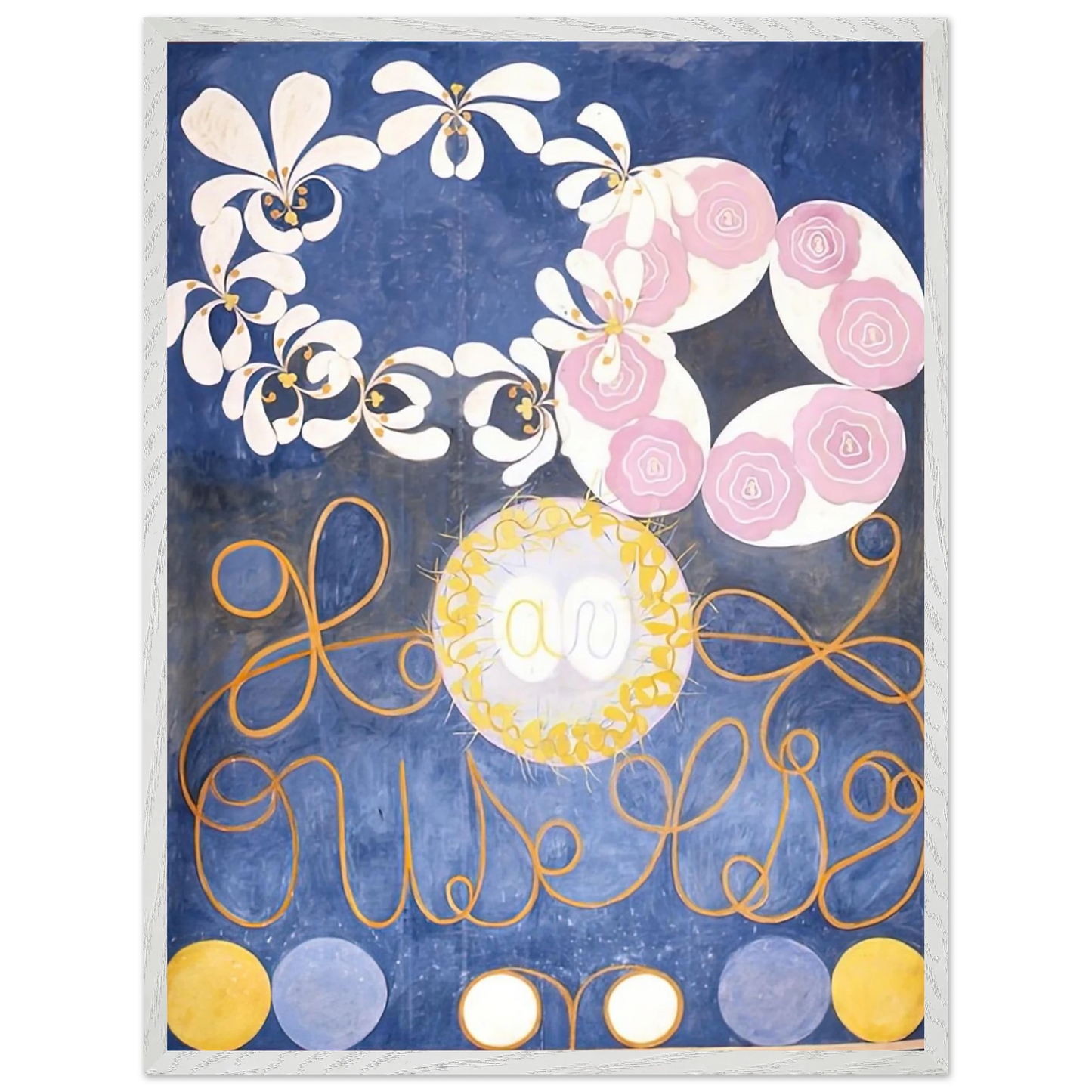 Hilma af Klint - THE TEN LARGEST 1907 Wall art - 50x70 cm / 20x28 inches - Premium Wooden Framed Poster With Fine Art Paper - Wood frame