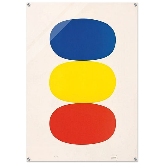 Blue and Yellow and Red-Orange - Ellsworth Kelly Acrylic Print - 70x100 cm / 28x40″ inches | Ellsworth Kelly Wall Art | Ellsworth Kelly Prints