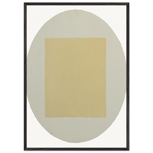 Untitled from Seven Aquatints - Minimalism - Robert Ryman 70x100 cm / 28x40 inches Framed Art Print – Black Wooden Frame