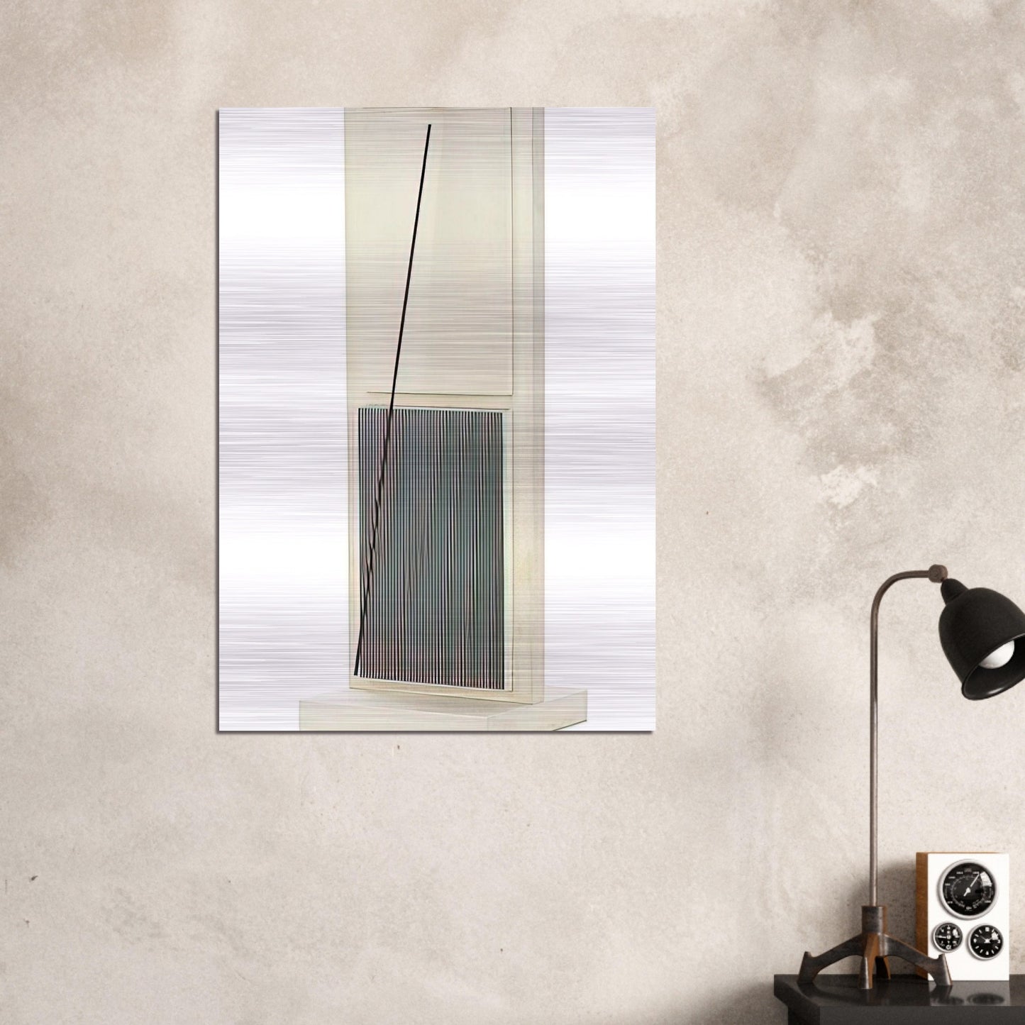 UNTITLED FROM THE JAI ALAI SERIES - Jesus Rafael Soto Brushed Aluminum Print - 70x100 cm / 28x40 inches | Jesus Rafael Soto Aluminum Print | Jesus Rafael Soto Prints