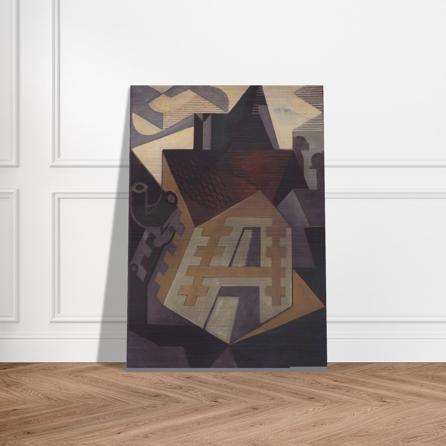 LANDSCAPE AT BEAULIEU 1918 - Juan Gris Brushed Aluminum Print - 70x100 cm / 28x40 inches | Juan Gris Aluminum Print | Juan Gris Prints