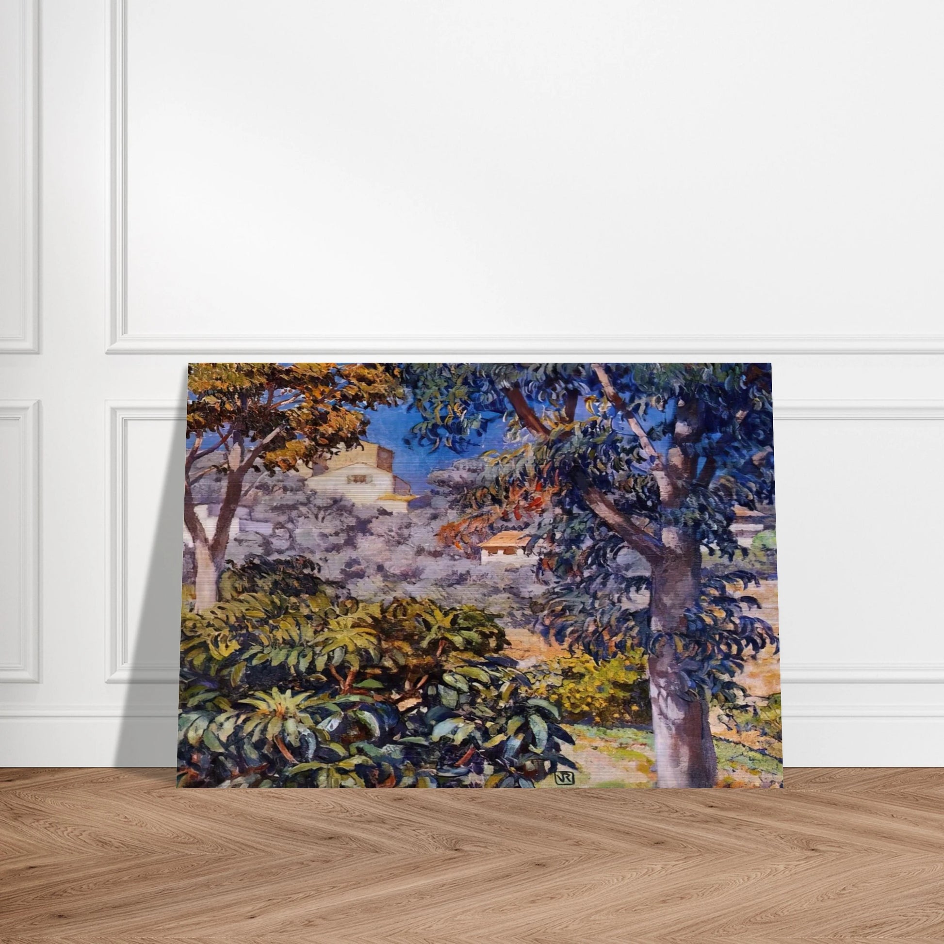 NOON LANDSCAPE - Theo van Rysselberghe Brushed Aluminum Print - 70x100 cm / 28x40 inches | Theo van Rysselberghe Aluminum Print | Theo van Rysselberghe Prints