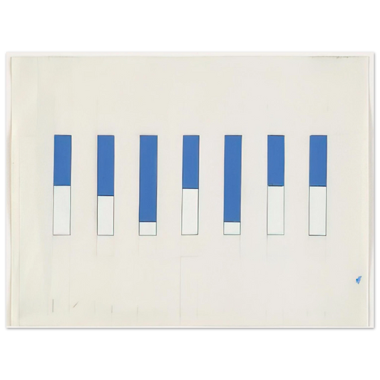 Ellsworth Kelly - Awnings, Avenue Matignon  75x100 cm / 30x40inches Fine Art Poster