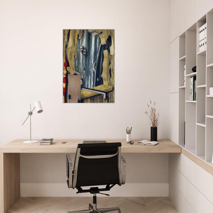 THE SILVER GAP 1926 - Rene Magritte Brushed Aluminum Print - 70x100 cm / 28x40 inches | Rene Magritte Aluminum Print | Rene Magritte Prints