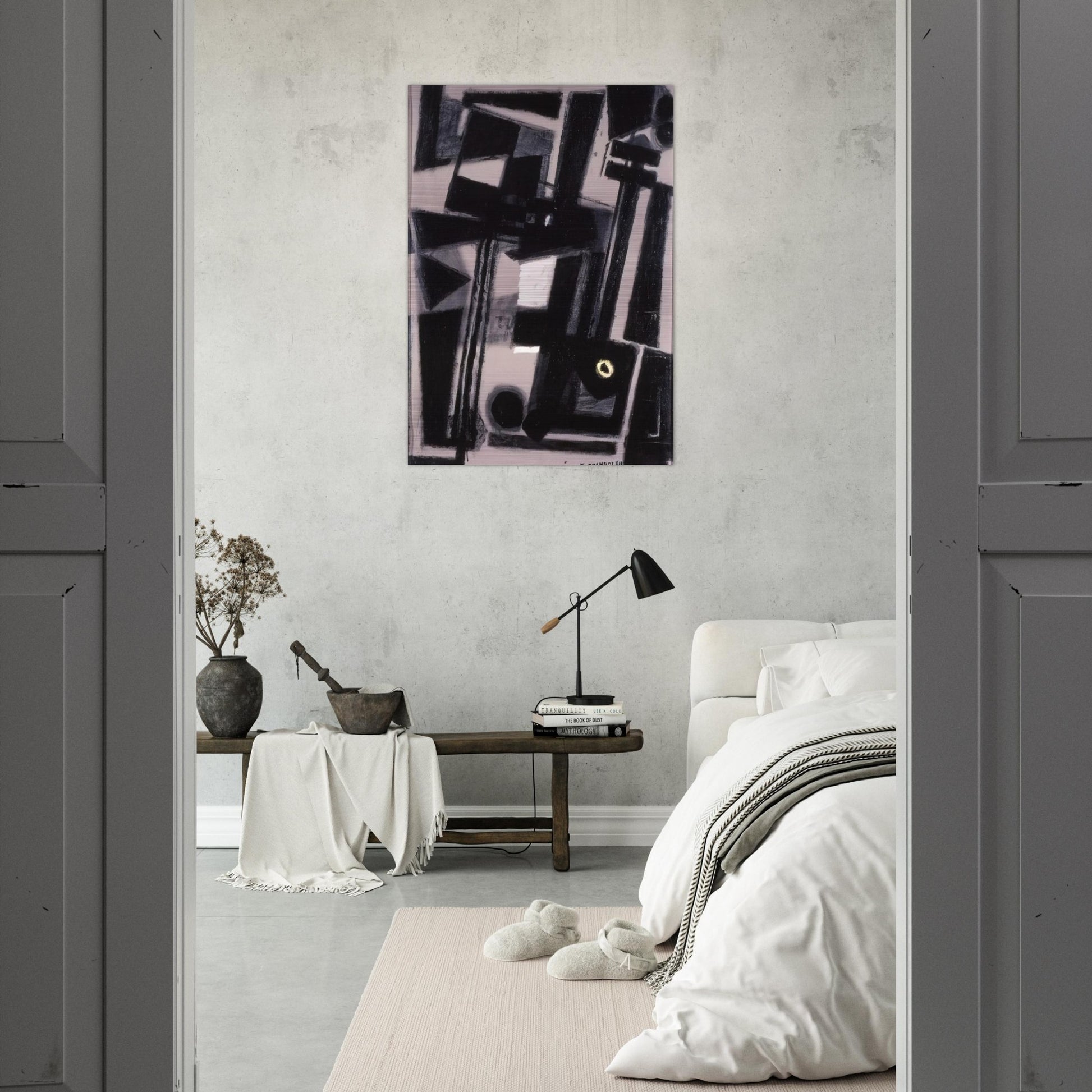 COMPOSITION - Enrico Prampolini Brushed Aluminum Print - 70x100 cm / 28x40 inches | Enrico Prampolini Aluminum Print | Enrico Prampolini Prints