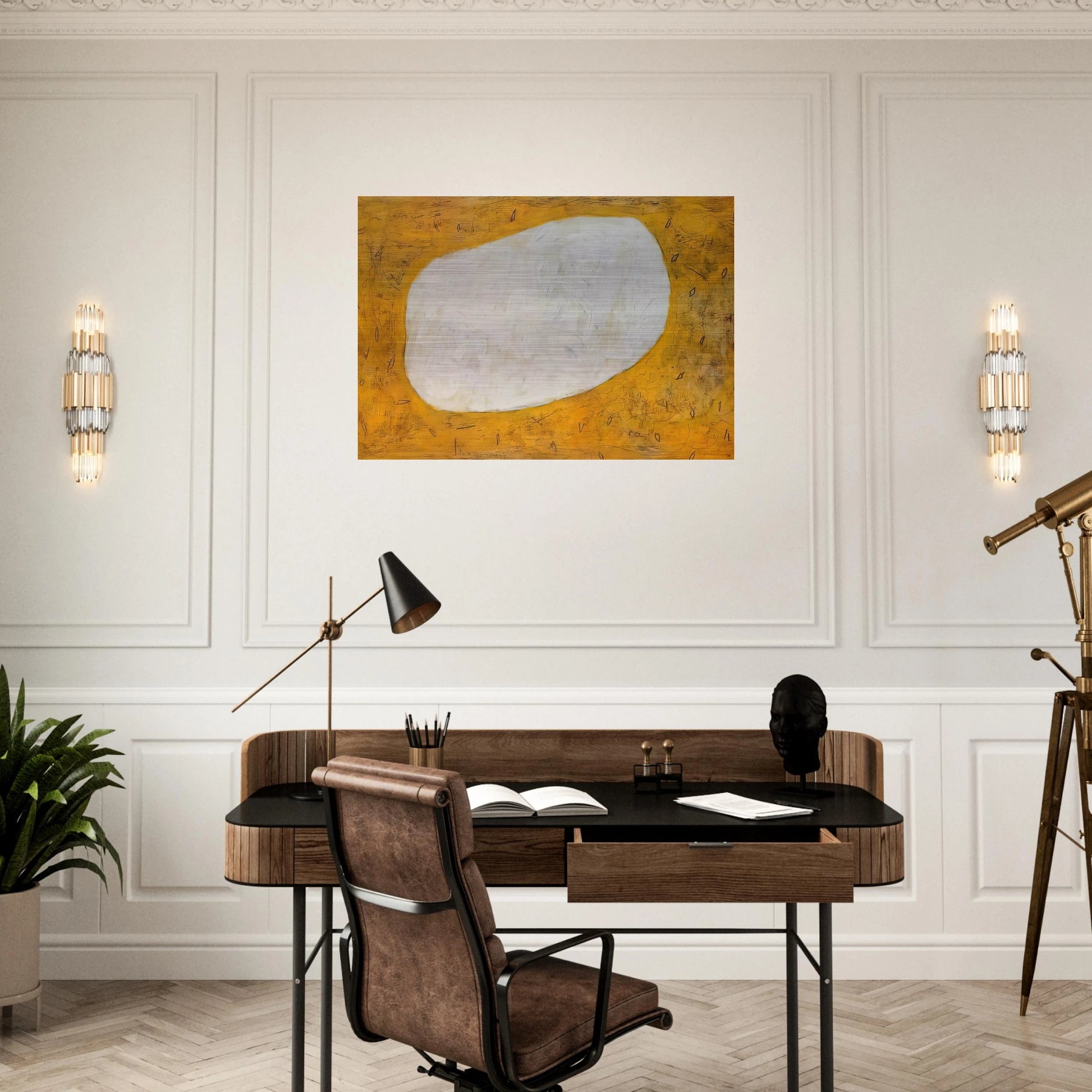 Homage to Dubuffet I - 1952 - Gene Davis Brushed Aluminum Print - 70x100 cm / 28x40 inches | Gene Davis Aluminum Print | Gene Davis Prints