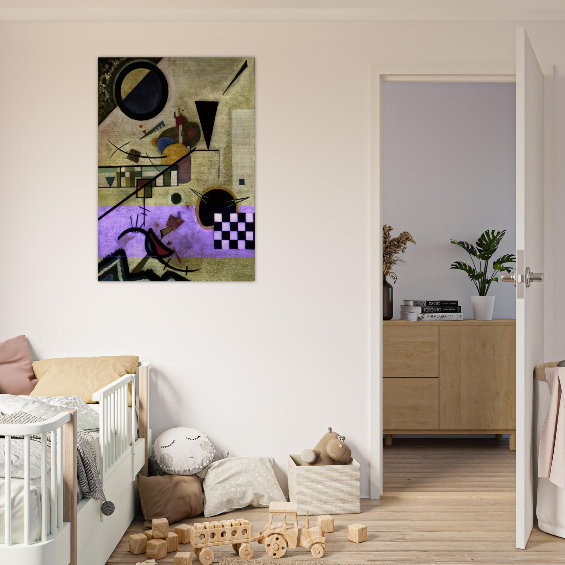 CONTRASTING SOUNDS 1924 - Wassily Kandinsky Brushed Aluminum Print - 70x100 cm / 28x40 inches | Wassily Kandinsky Aluminum Print | Wassily Kandinsky Prints