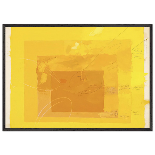 STUDY FOR HOMAGE TO THE SQUARE - Josef Albers 70x100 cm / 28x40 inches Framed Art Print – Black Wooden Frame