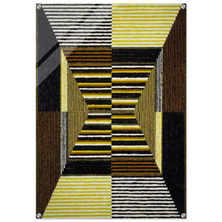 The Acrobatic Rectangle, Per Eleven - 1967 - Alfred Jensen Acrylic Print - 70x100 cm / 28x40″ inches | Alfred Jensen Wall Art | Alfred Jensen Prints