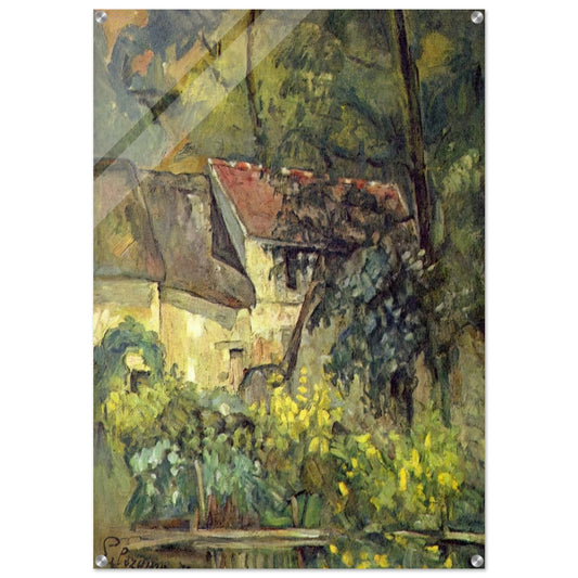 The House of Pere Lacroix in Auvers - Paul Cézanne Acrylic Print - 70x100 cm / 28x40″ inches