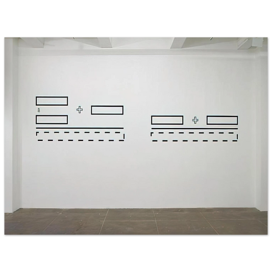 Lawrence Weiner - Untitled - 1991  75x100 cm / 30x40inches Fine Art Poster