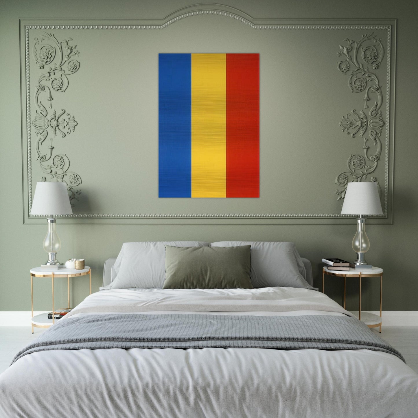Blue Yellow Red - Ellsworth Kelly Brushed Aluminum Print - 70x100 cm / 28x40 inches | Ellsworth Kelly Aluminum Print | Ellsworth Kelly Prints