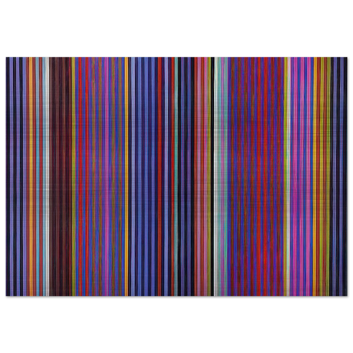 Red Witch - 1966 - Gene Davis Brushed Aluminum Print - 70x100 cm / 28x40 inches | Gene Davis Aluminum Print | Gene Davis Prints
