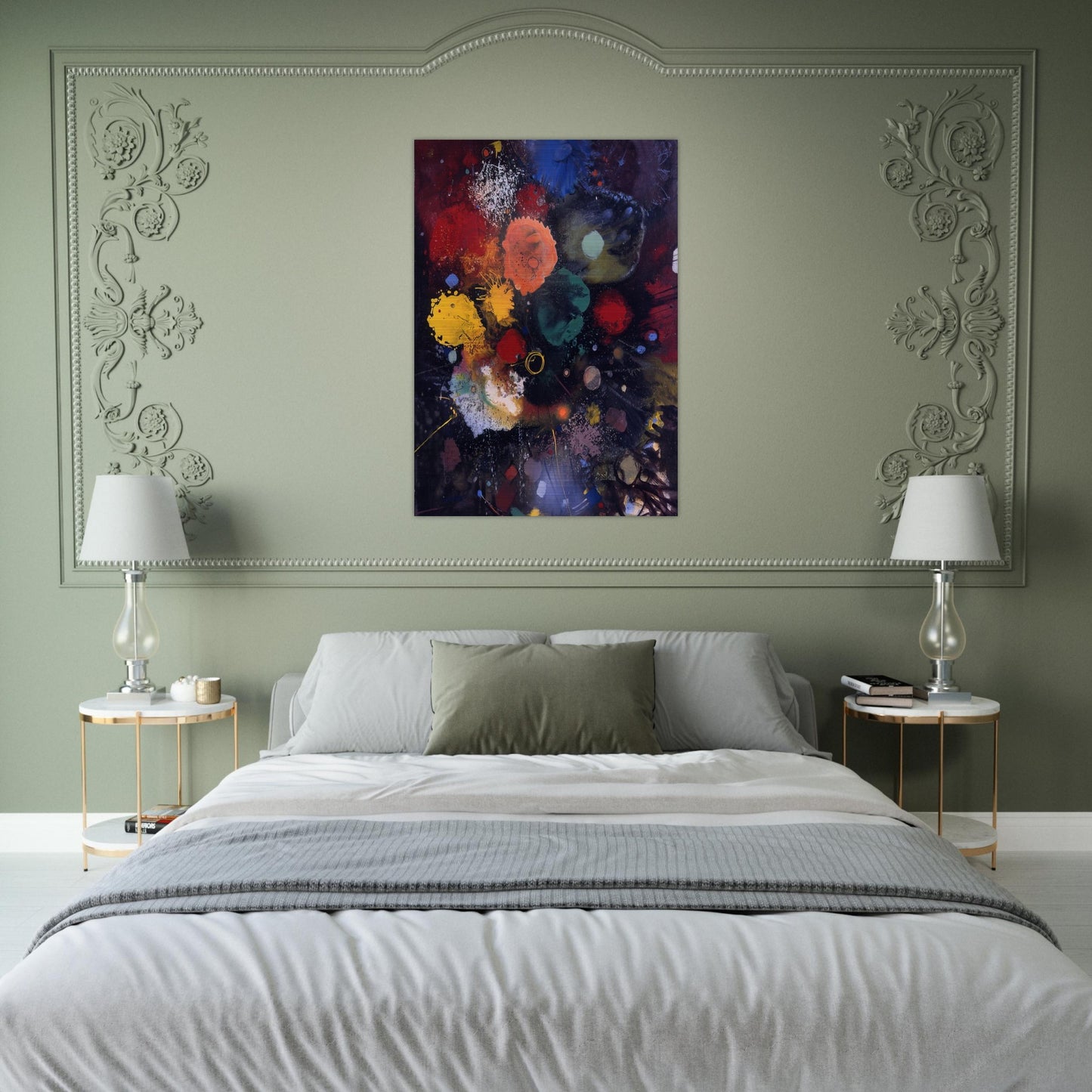 Flowers No. 5 - 1975 - Gebre Kristos Desta Brushed Aluminum Print - 70x100 cm / 28x40 inches | Gebre Kristos Desta Aluminum Print | Gebre Kristos Desta Prints