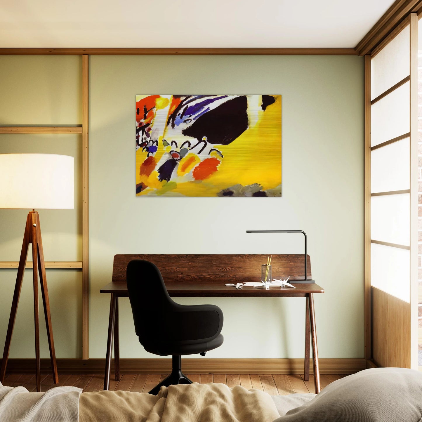 IMPRESSION III CONCERT 1911 - Wassily Kandinsky Brushed Aluminum Print - 70x100 cm / 28x40 inches | Wassily Kandinsky Aluminum Print | Wassily Kandinsky Prints