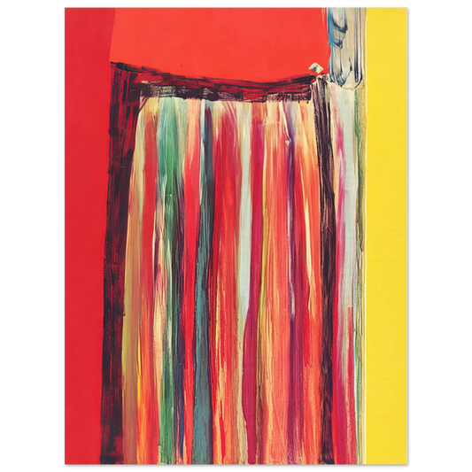 Ronnie Landfield - Coriander Rose - 1972  75x100 cm / 30x40inches Fine Art Poster