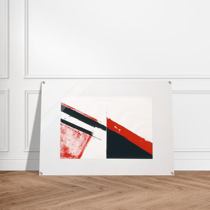 WHO KNOWS THE BEGINNING AND WHO KNOWS THE END I 1976 - BLINKY PALERMO Acrylic Print - 70x100 cm / 28x40″ inches
