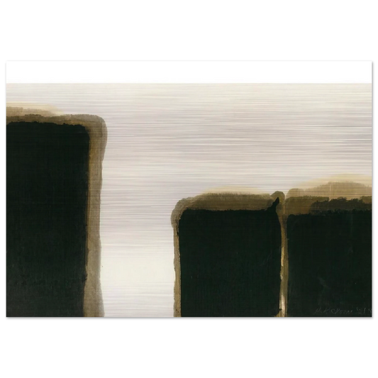 Burnt Umber  Ultramarine I - 1981 - Yun Hyong-keun Brushed Aluminum Print - 70x100 cm / 28x40 inches | Yun Hyong-keun Aluminum Print | Yun Hyong-keun Prints