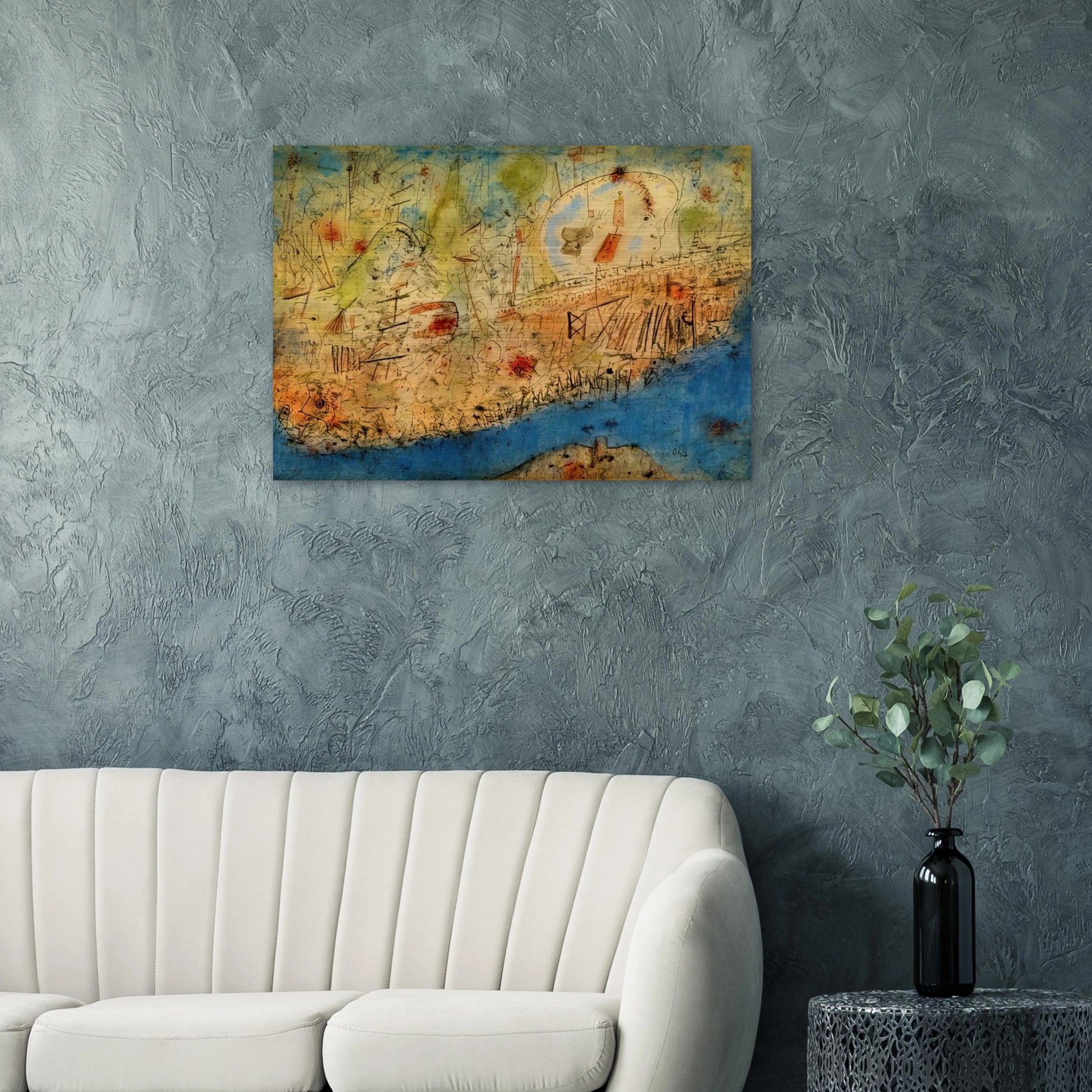 Camp des Milles - 1940 - Wols Brushed Aluminum Print - 70x100 cm / 28x40 inches | Wols Aluminum Print | Wols Prints