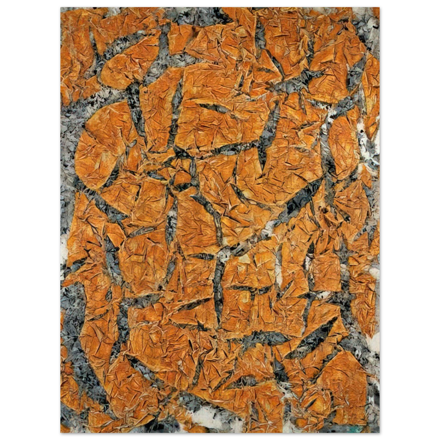 Simon Hantai - Mariale, MD 4, sÃƒÂ©rie le manteau de la Vierge - 1962  75x100 cm / 30x40inches Fine Art Poster