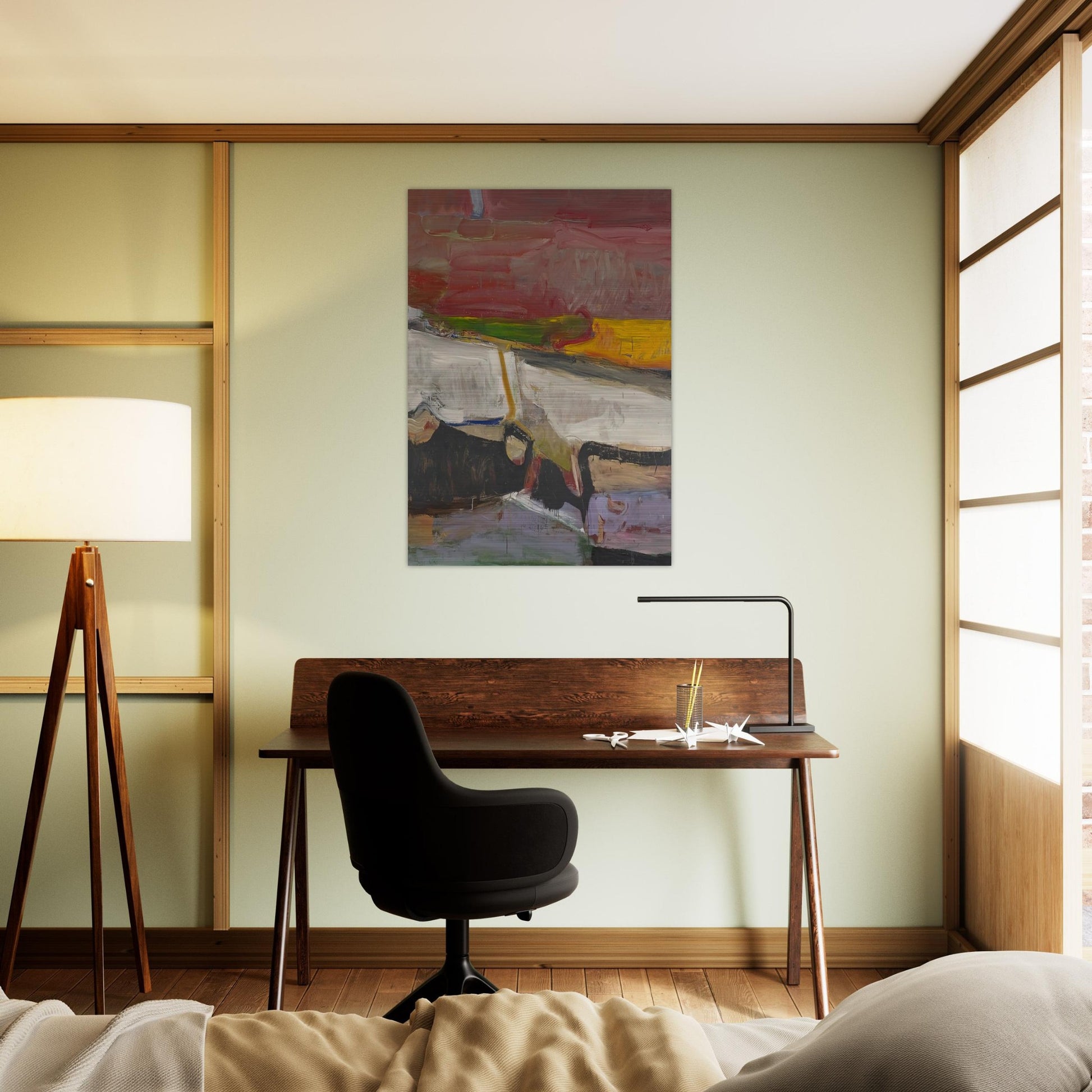 Berkeley #59 - Richard Diebenkorn Brushed Aluminum Print - 70x100 cm / 28x40 inches | Richard Diebenkorn Aluminum Print | Richard Diebenkorn Prints