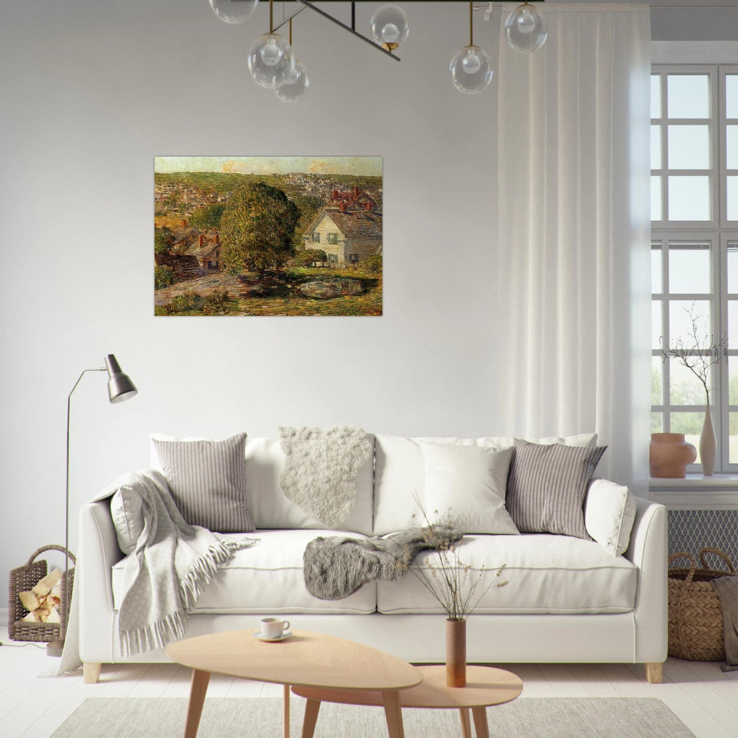 Outskirts of East Gloucester - Childe Hassam Brushed Aluminum Print - 70x100 cm / 28x40 inches | Childe Hassam Aluminum Print | Childe Hassam Prints