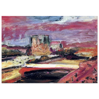 NOTRE DAME 1904 - Henri Matisse Brushed Aluminum Print - 70x100 cm / 28x40 inches | Henri Matisse Aluminum Print | Henri Matisse Prints