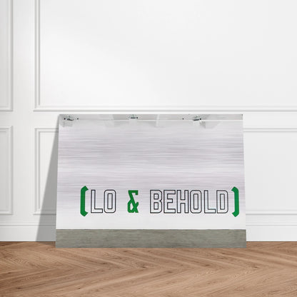 Lo  Behold - 2006 - Lawrence Weiner Brushed Aluminum Print - 70x100 cm / 28x40 inches | Lawrence Weiner Aluminum Print | Lawrence Weiner Prints