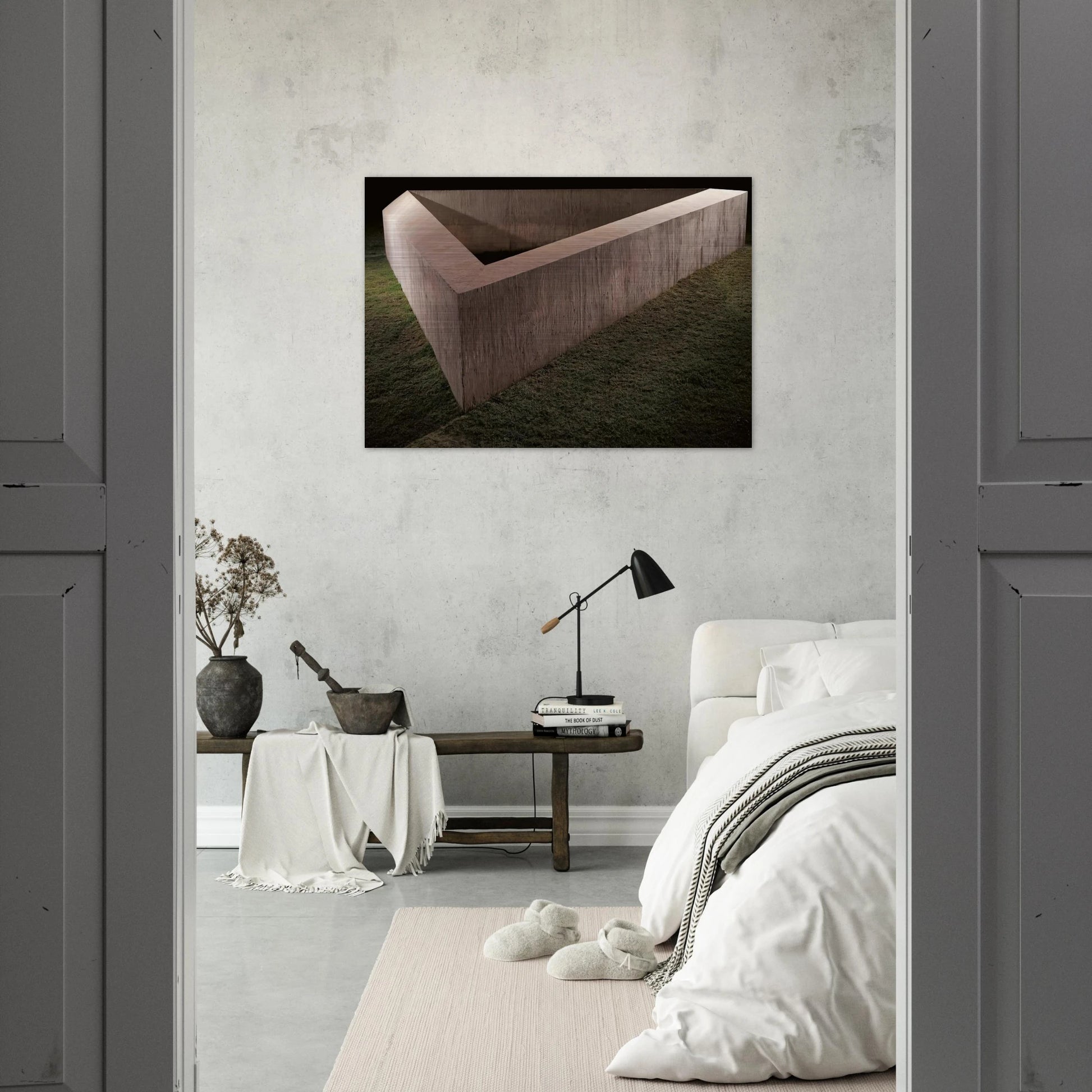 Untitled Adelaide - 1975 - Donald Judd Brushed Aluminum Print - 70x100 cm / 28x40 inches | Donald Judd Aluminum Print | Donald Judd Prints