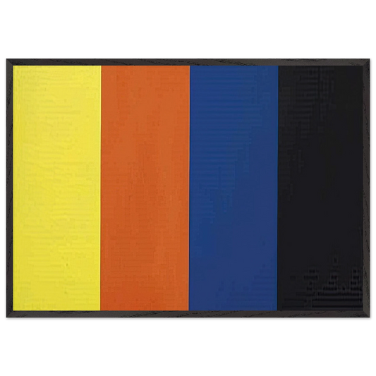 Untitled farbfeld - 1986 - Gunther Forg 70x100 cm / 28x40 inches Framed Art Print – Black Wooden Frame