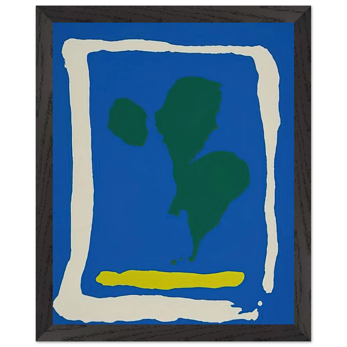 Helen Frankenthaler - Air Frame - 1965 Wall art - 60x90 cm / 24x36 inches - Premium Wooden Framed Poster With Fine Art Paper-canvas - Wood frame