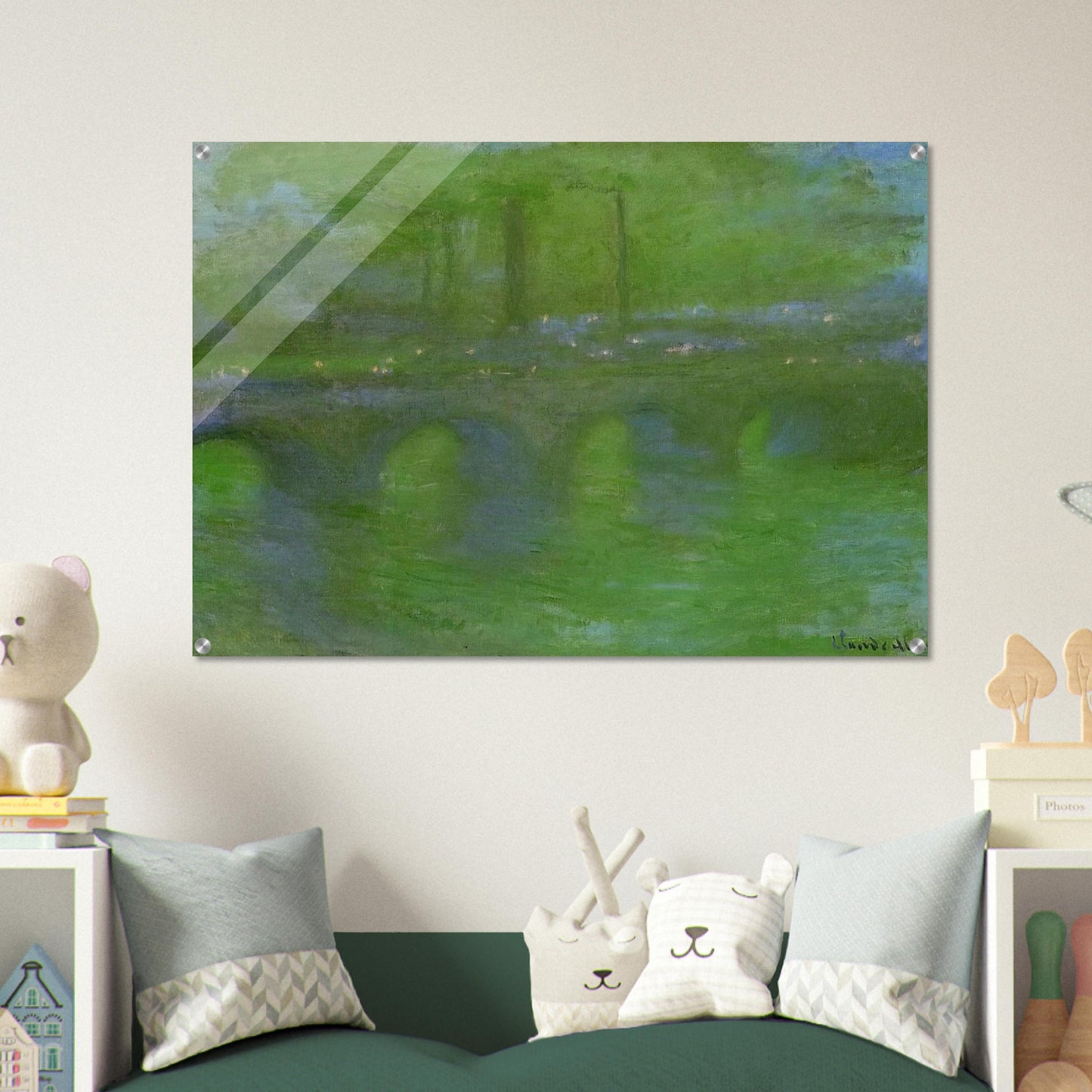 Waterloo Bridge, Dawn - claude monet Acrylic Print - 70x100 cm / 28x40″ inches